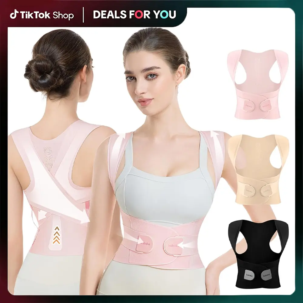 [DealsForYouDays] Posture Corrector for Women & Men by Babaka – Cooling Breathable Back Brace, Lightweight Invisible Design, Non-Chafing Comfort, Support for Hunchback, Rounded Shoulders, Scoliosis & Back Pain