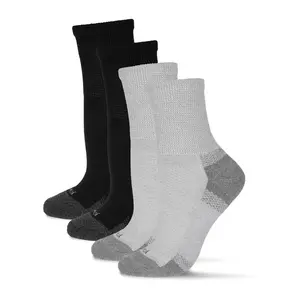Wellfit by Memoi 2 Pair Diabetic Full CushionCrew Sock