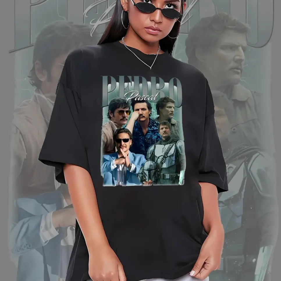 Limited 90s Pedro Pascal Retro Funny Graphic T-Shirt, Pedro Pascal Shirt, Pedro Pascal Fans Gift For Women and Man, Celebrity Tee, Gift Idea