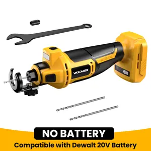 【No Batteries】 Cordless Drywall Cut-Out Tool for Dewalt 20V Battery,For Milwaukee M18 Battery, For Makita, 3 Speed Adjustable Brushless Rotary Saw with Up to 30000 RPM,Compact Spiral Saw Kit for Cutting Wood Drywall,Sheetrock(Bare Tool Only)
