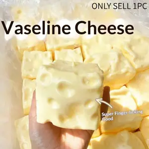 Cheese Cube Stress Ball, Big Cheese Shapeable Squeeze Ball, Non-Bounce Fidget Toy, Asmr Sensory Anti-Stress, Christmas Gift