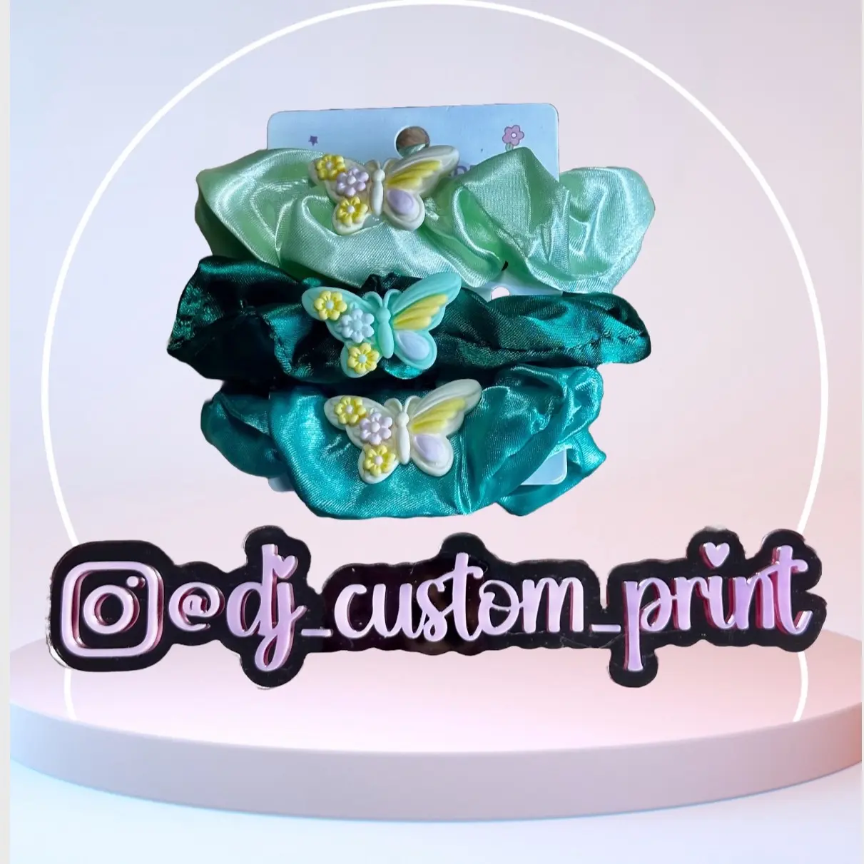 Personalized Scrunchies - Customized Hair Accessory