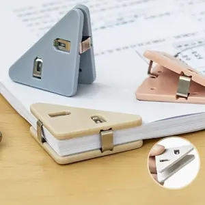 Triangle Shaped Paper Clip, 10pcs/set Multifunctional Paper File Storage Clip, File Folder for Office, Library and School
