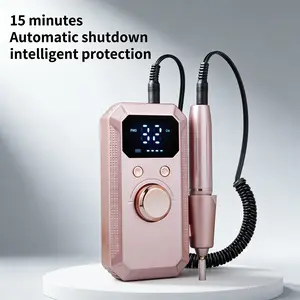 Electric Nail Grinder, Electronic Nail File, Professional Grade, Multiple Grinding Heads, LED Display, 32 Speed Levels, Efficient Power, Compact Design, Holiday Gift