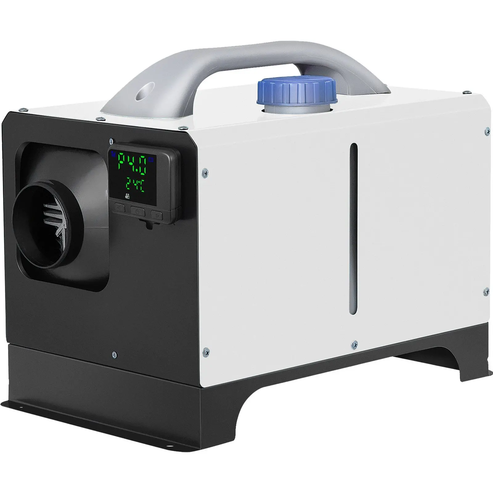 Christmas present Diesel Air Heater 8KW Parking Heater 12V Truck Heater, One Air Outlet, with Black LCD Switch, Remote Control, Fast Heating Compact Diesel Heater, For Car, RV Truck, Boat, Campervans, Caravans