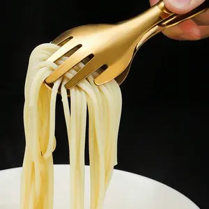 High-End Stainless Steel Food Clip, Non-Slip Handle, Perfect for Dorms, Small Kitchens, Outdoor Barbecues, Salad, Bread, Grilled Meat