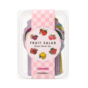 Fruit Salad Sheet Mask Set Hydrate  Brightening & Anti-Aging Korean Skincare with Collagen, Vitamin C & Superfoods (Pack of 5) 