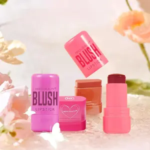 4-Piece Multicolor Jelly Blush Stick Set for Lips & Cheeks, Natural Makeup Tool for All Skin Types, Festival Carnival Essential