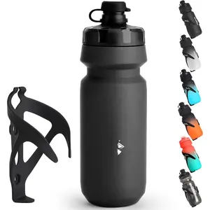Water Bottle Holder with Bottle Combo, Lightweight, Durable & Secure Water Bottle Cage Set, Easy Installation, Fit for  Outdoor Cycling, MTB Road