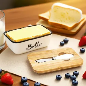 stainless steel Countertop Butter Keeper – Large Butter Dish with Lid & Curler Knife, High-Quality Double Silicone Sealing, Easy-to-Clean Kitchenware Storage Box, Kitchen Essentials. Butter lover