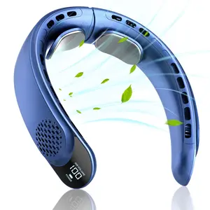 Portable USB Rechargeable Neck Fan, 360° Cooling Fan, Adjustable Wind Speed Setting Personal Fan for Outdoor Activities & Travel