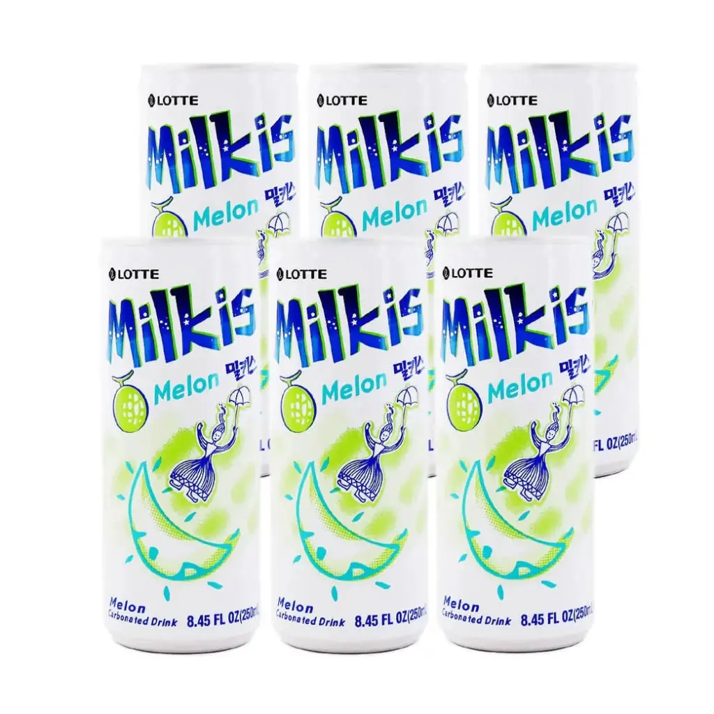 Lotte Milkis Melon Flavor - 250ml x 6 Pack