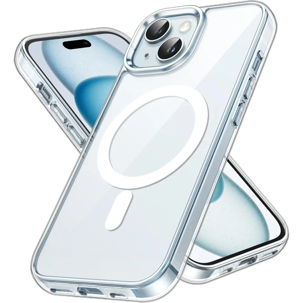 Premium Magnetic Shock-Absorption Smartphone Casing, Compatible with iPhone 11-17 Pro Max, 16 Plus & 14 Plus Handheld Cellphone Devices