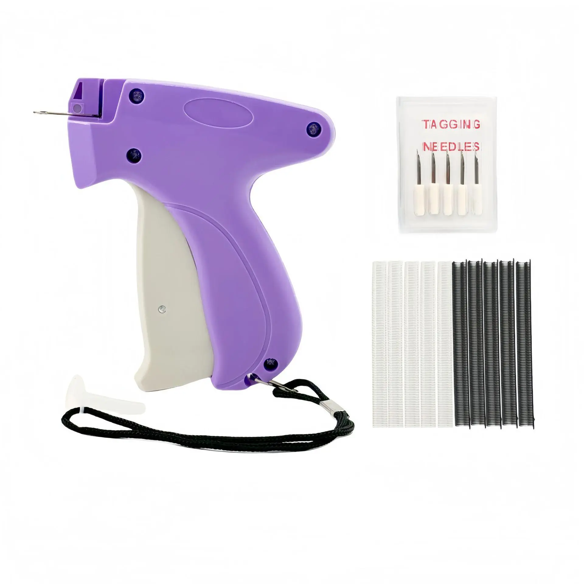 Portable Fine Stitching Gun Set with 6 Needles and 1000 Fasteners, Quick Fabric Fixing Tool for DIY Enthusiasts Sewing Tools