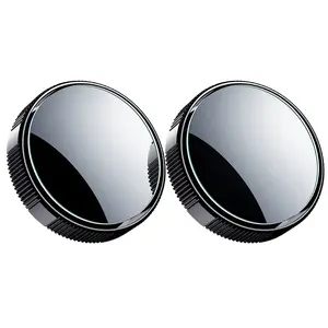 2 Counts Car Blind Spot Mirror Rearview Mirror with Rain Cover Multifunctional 2-in-1 Rain Shield for Enhanced Visibility & Safety on Rainy Days