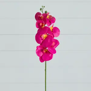 35" Artificial Orchid Flower Stems - Set of 3