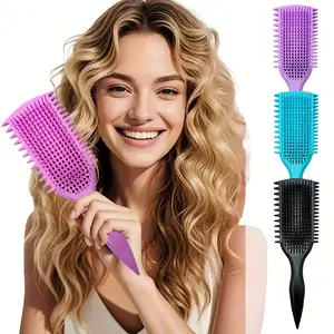 Jump Curl Definition Styling Comb, Home Use Massage Comb, Dry Wet Dual Purpose Hair Styling Comb, Curly Hair, Hair Detangling Comb, 1 Piece