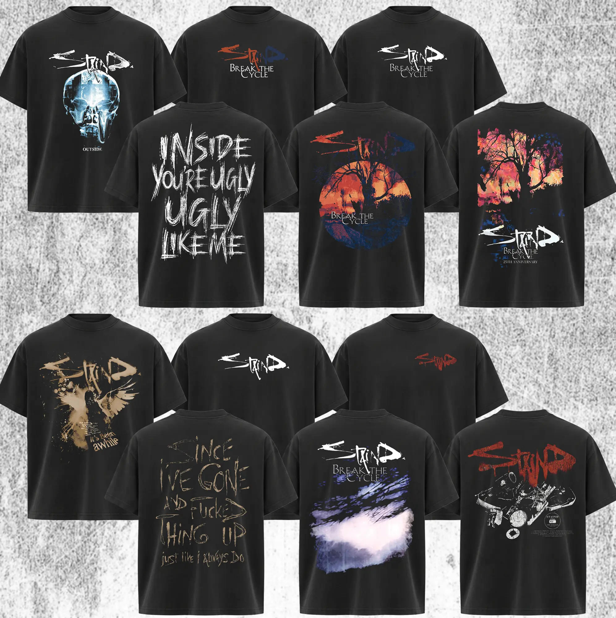 [Collection] Staind Break the Cycle T-Shirt, Staind Band Shirt , Vintage Rock Band Shirt, Retro Graphic Tee, Unisex Music Lover Gift, Classic Concert Style Apparel