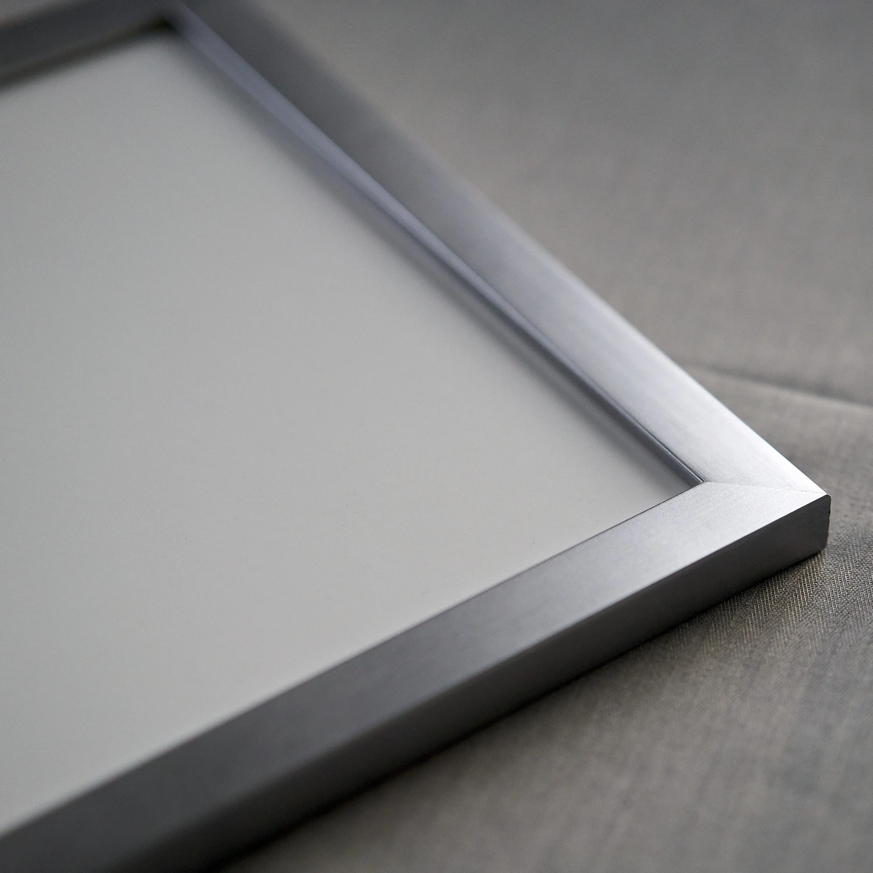24x26 Silver Wood Picture Frame - UV Acrylic, Foam Board Backing, Hanging Hardware