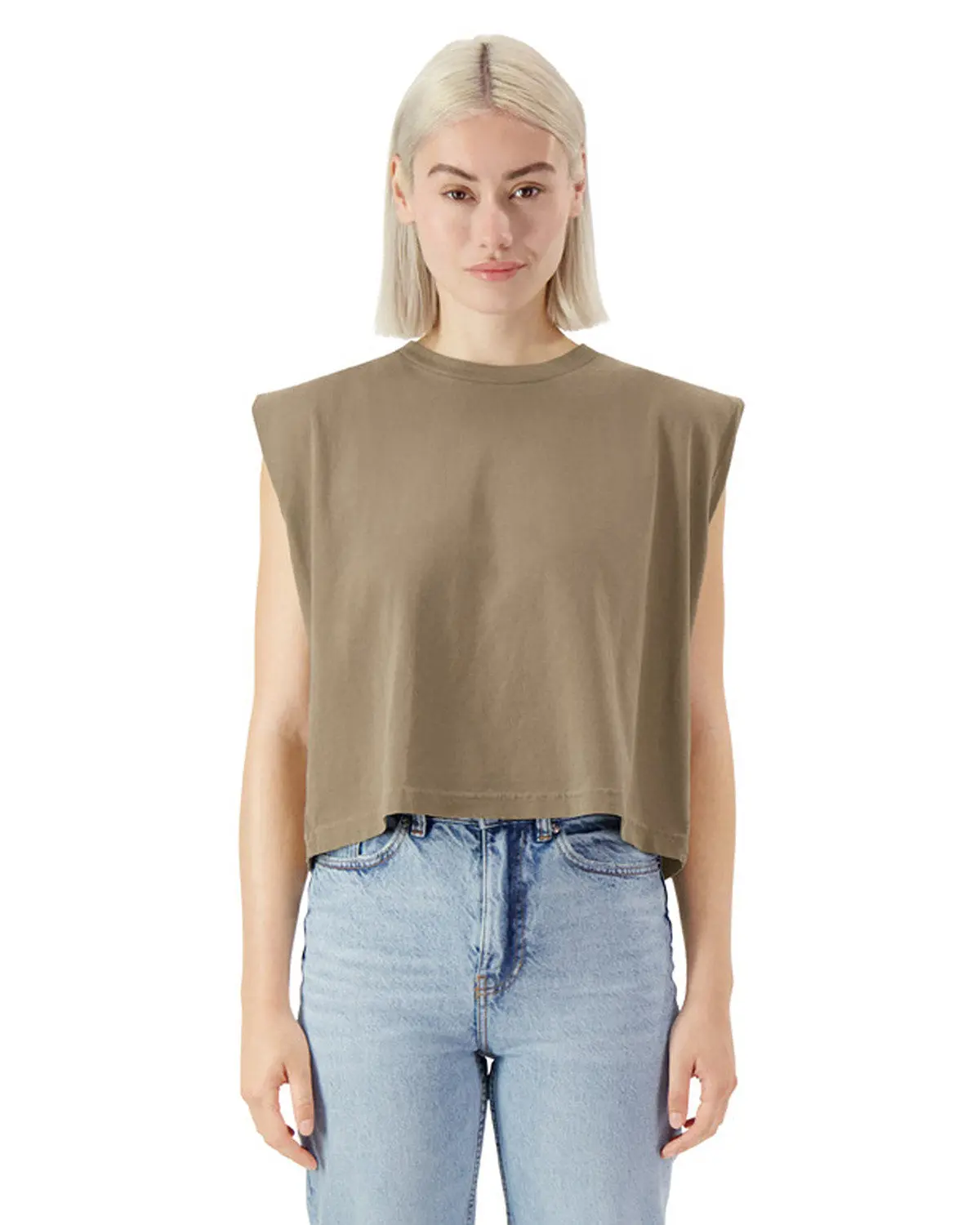 American Apparel 307GD Garment-Dyed Women's Heavyweight Muscle Tee