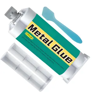 Metal Glue, Heavy Duty  epoxy Adhesive for Metal Repair, Welding high Strength Oily Glue with Heat and  Resistance, Ideal Adhesive for Metals, Plastic, Ceramics, PVC and Fiberglass