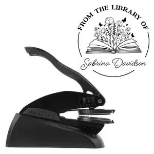 Custom Library Book Embosser | Custom Embosser | Ex Libris | From The Library Of | Great for Personalizing Books I Multiple Designs