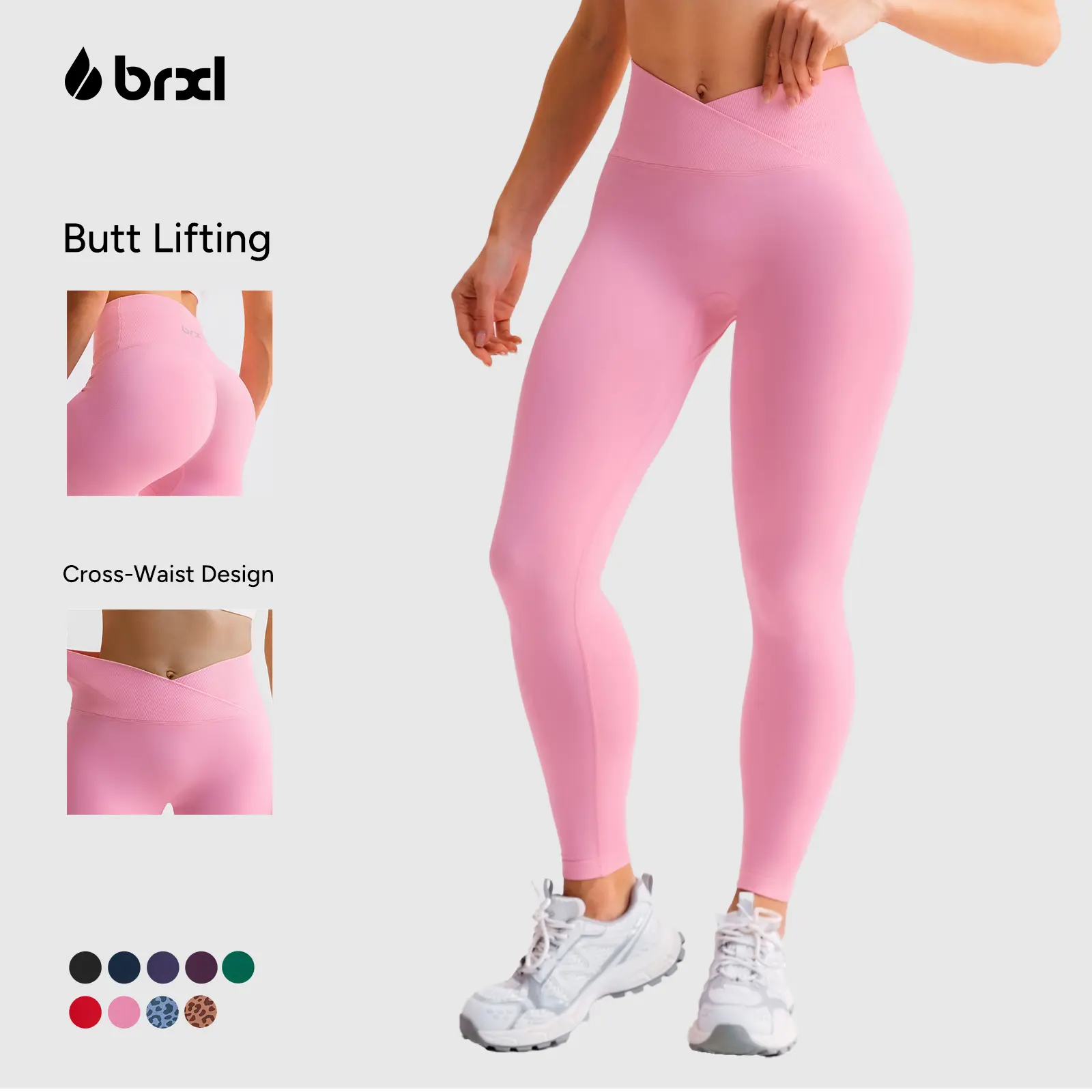 BRXL Butt Lifting Lycra No Front Seam Workout Leggings for Women Tummy Control High Waist Seamless Gym Running Leggings, Leggings Women,back to school,back to school haul