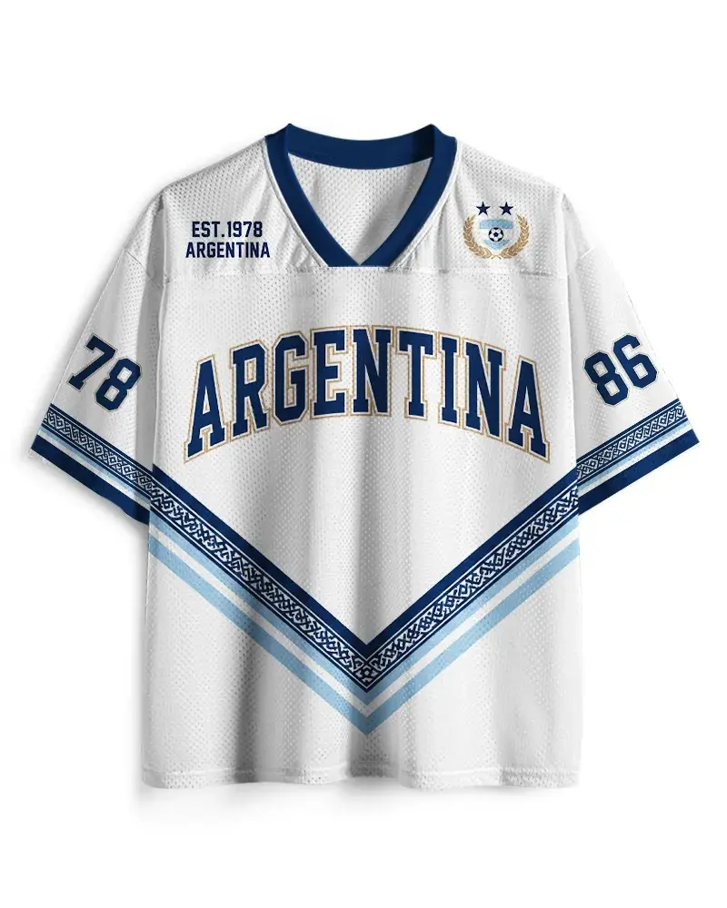 Vintage Argentina Football Jersey W.C 2026 – A Must-Have for W.C Fans - Breathable Mesh Fabric – Classic Style Jersey - Perfect Gift for Fans Argentina!!