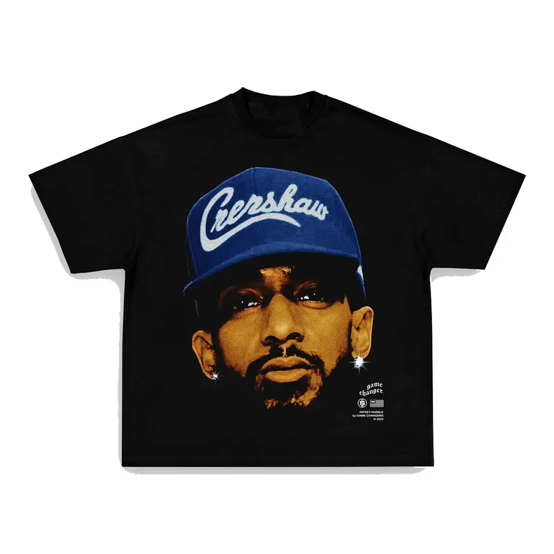 BIG FACE NIPSEY TEE Print Short Sleeve T-Shirt Menswear Top Stylish Underwear Tshirt Streetwear Tropical Crewneck Shortsleeve Casual