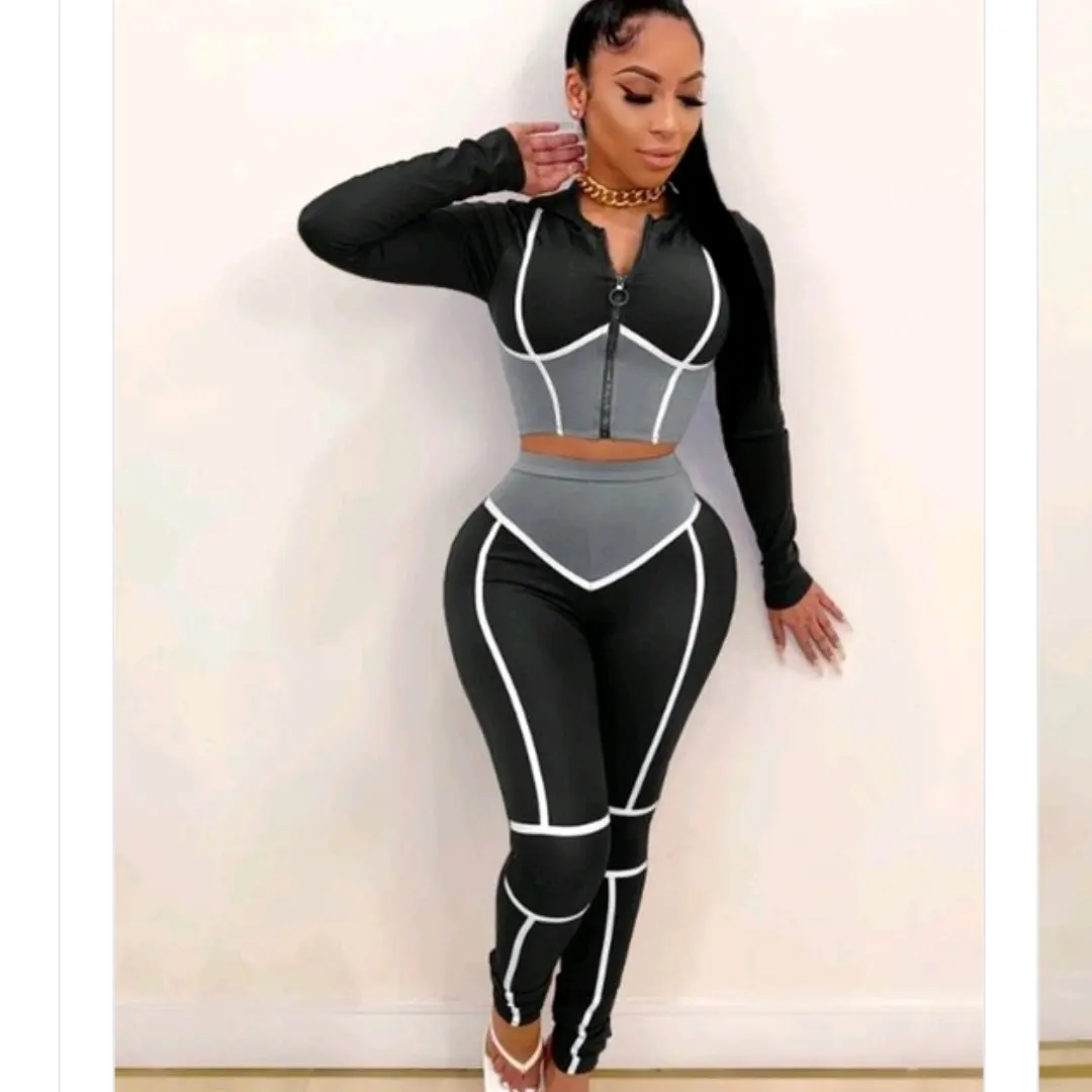 Yoga Crop Top Set