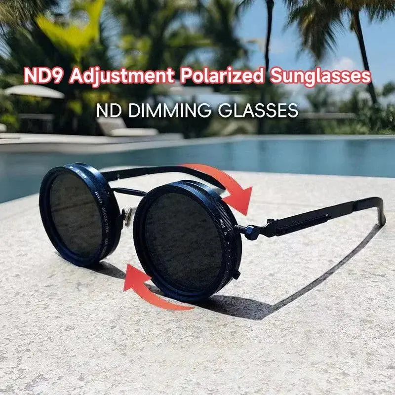 Premium ND9 Polarized Round Shades