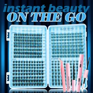 Natural Look Single Cluster Lashes, D Curl Voluminous DIY Extensions, Ideal for Seamless and Dense Effect Enhancement