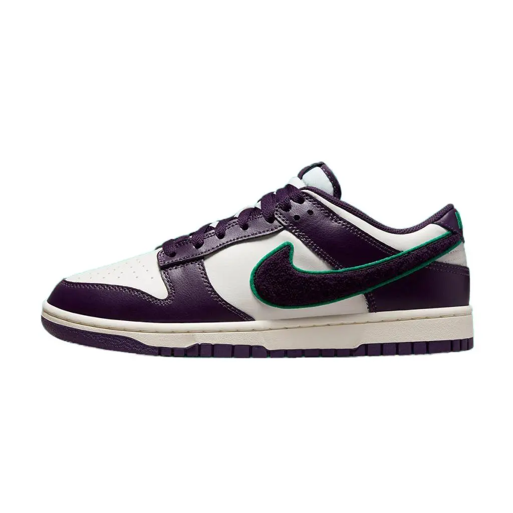 Men's Nike Dunk Low Retro "Chenille Swoosh" Sl/Grand Prple (DQ7683 100)