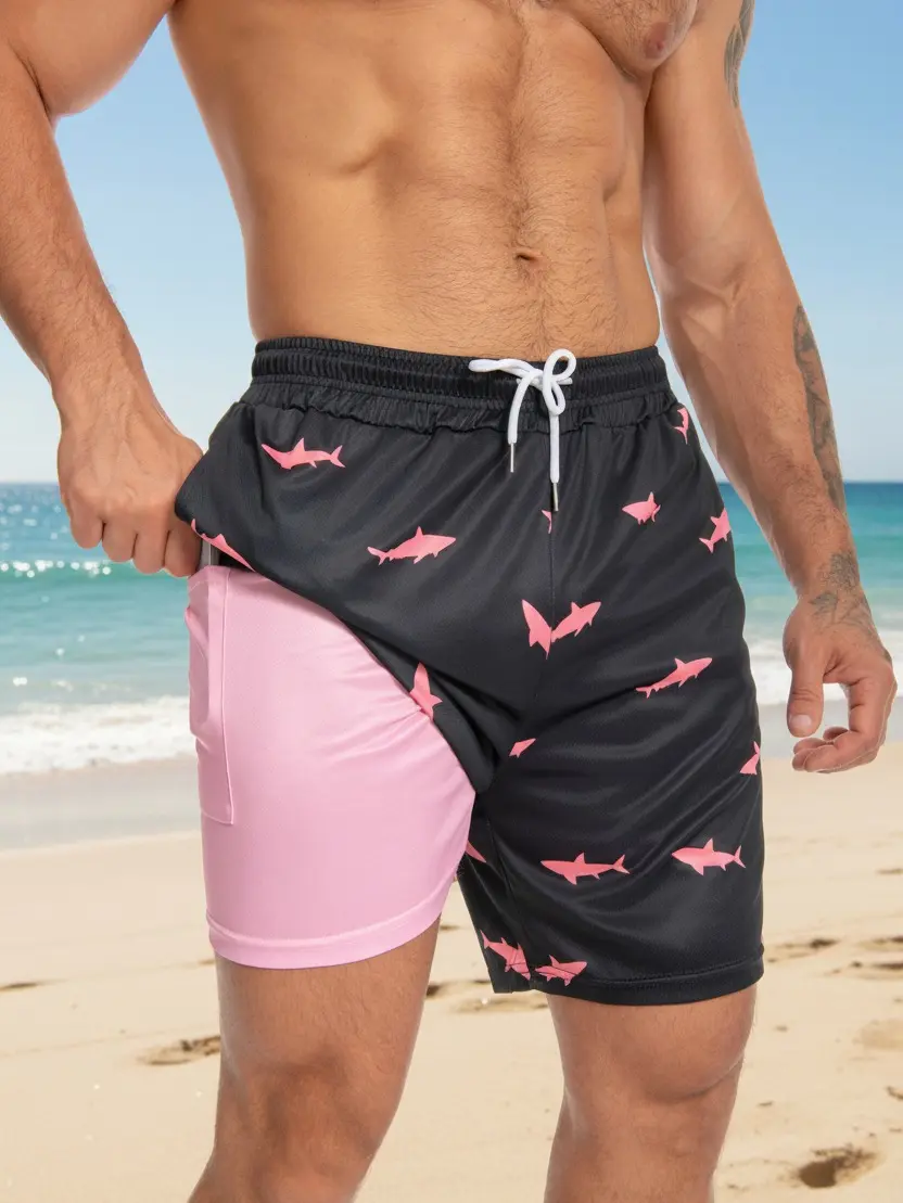 JUNBAOSS Mens Swim Trunks , Breathable Fit Hawaii Beach Shorts Swimwear Bathing Suits   summer sale