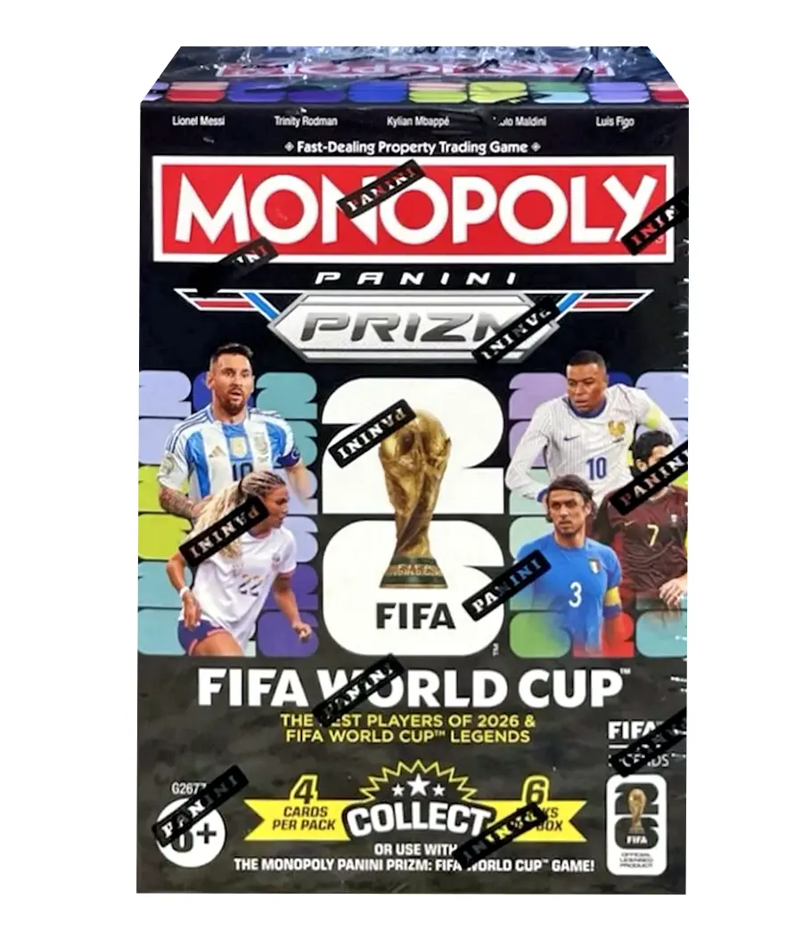 Monopoly Panini Prizm: FIFA World Cup Trading Cards Booster Box, Gifts for Soccer Fans