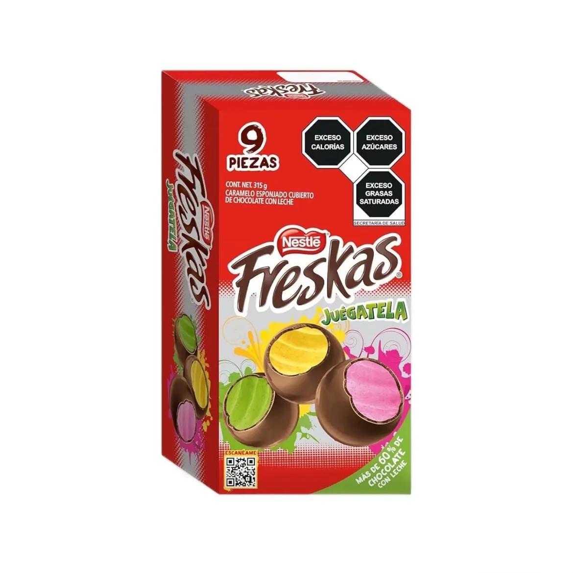 Freskas Nestle Chocolate Covered Wafers Snack  Dessert- Freskas, Pack of 9, 1.24 oz Each