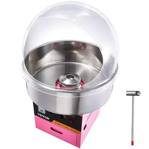 VEVOR Electric Cotton Candy Machine,  1000W Candy Floss Maker, Commercial Cotton Candy Machine with Stainless Steel Bowl, Sugar Scoop, and Cover, Perfect for Home Kids Birthday, Family Party
