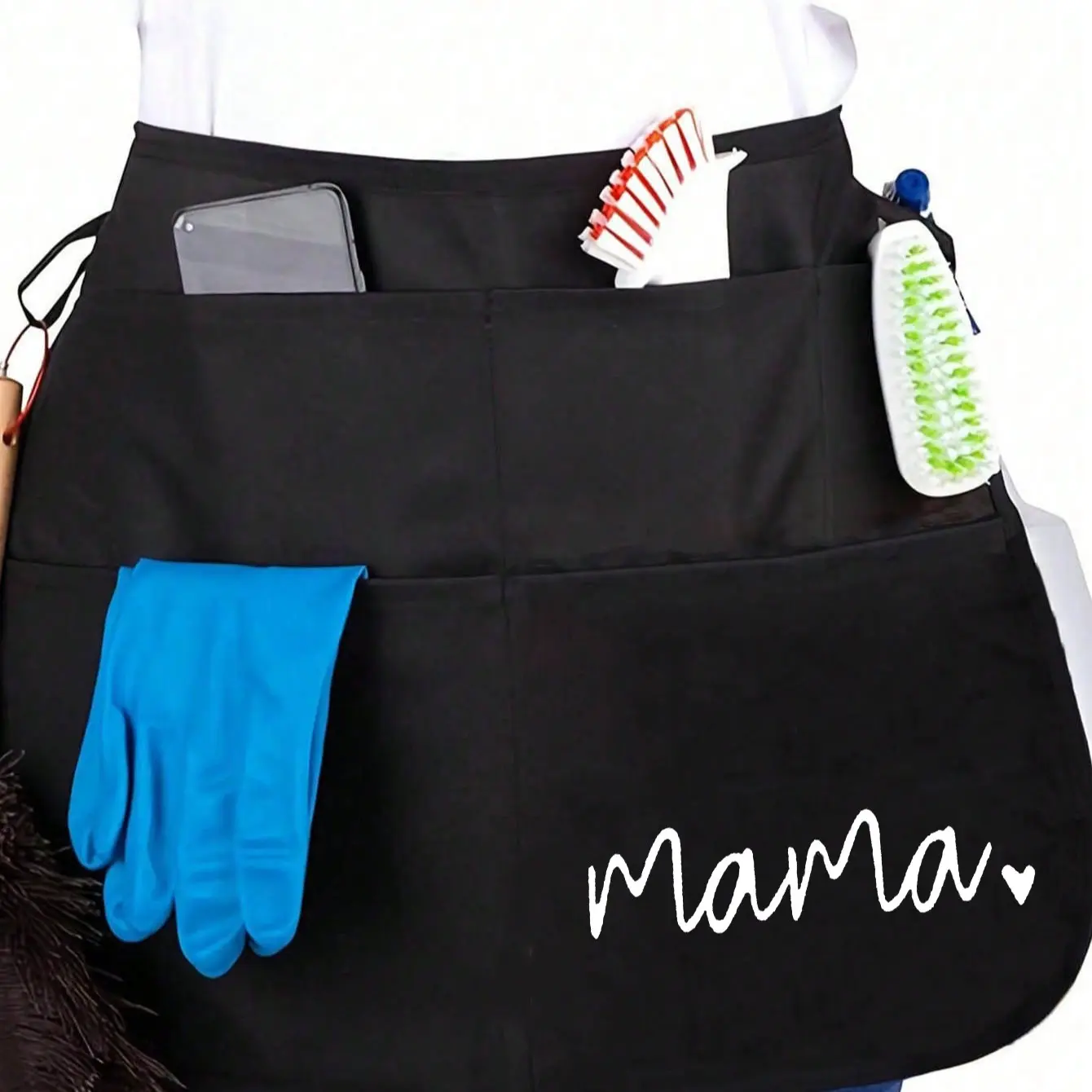 1pc Adjustable Garden Apron with Tool Belt, Multi-Functional Waist Apron for Women, Adjustable Work Apron, Outdoors Gardening, Trimming, Harvesting, Dust Protection, Pocketed Aprons with Pockets