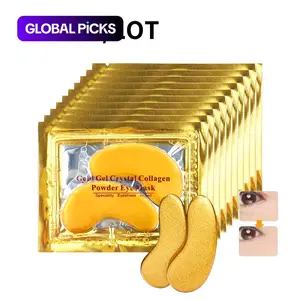 24K Gold Gel Crystal Collagen Eye Mask, 10 Pairs Moisturizing Under-Eye Patches, Eye Care Product for Women and Men, Professional Eye Treatment #GLOBAL PICKS