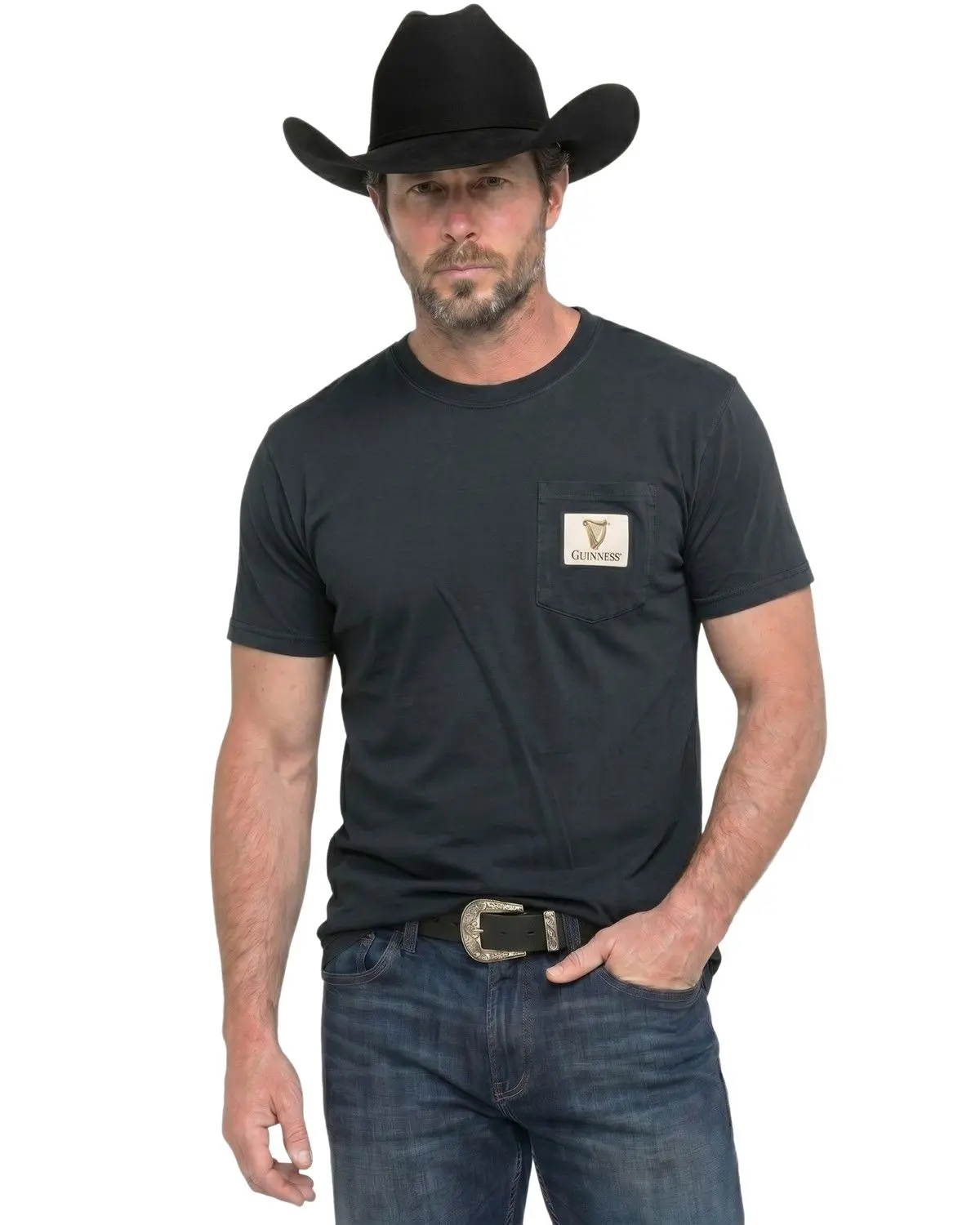 Guiness Men's Guinness Men'S Harp Short Sleeve Graphic Pocket T-Shirt - Bb0-090-143