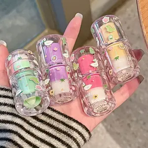 4-piece set lip balm, moisturizing and hydrating, lipstick lip balm, partial base lip gloss for women