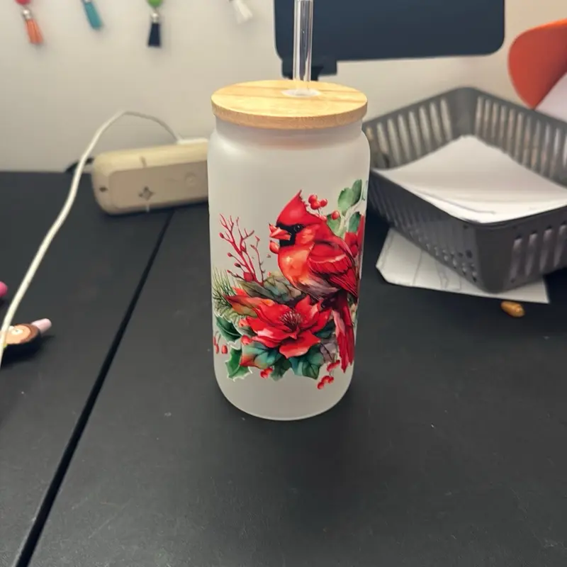 Pick your Frosted 16 oz Glass Cups, Reusable Drinkware for Daily Home & Kitchen Use
