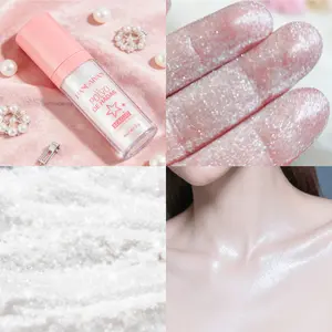 Fairy Shimmering Highlighter Powder -Sparkle Powder High Gloss  for Face Body & Hair, Glitter Face Highlighter  for Women Party or Daily Wear Controuring Blush