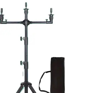 Wig Stand With Three Holders For Canvas Head For Wig Making Mannequin Head For Wig Display Hairdressing Training Doll Head And 22Inch 23Inch 24Inch Canvas Wig Head Mannequin Can Be Choose