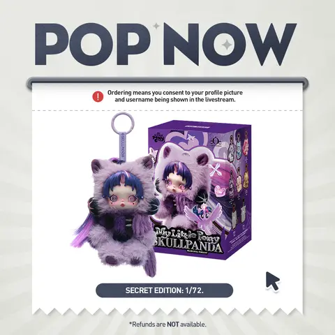 [POP NOW]SKULLPANDA × My Little Pony Series Plush Doll Pendant Blind Box 1.0 POP MART