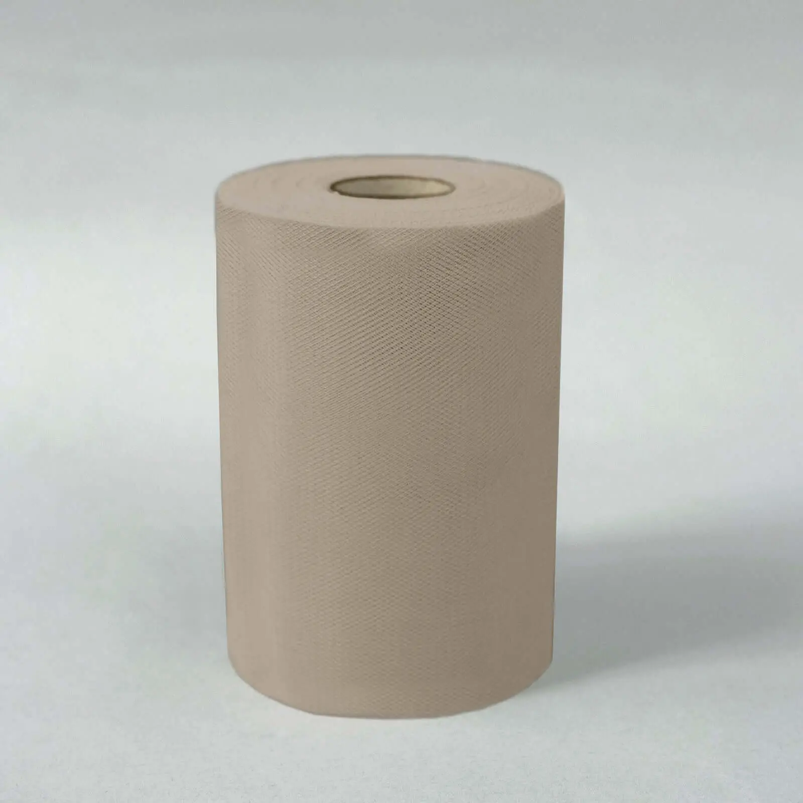 Taupe Soft Touch Tulle Fabric Bolt, 6"x100 Yards Sheer Fabric for Backdrop Decorations, Table Decorations, Wrapping Favors, DIY Crafts