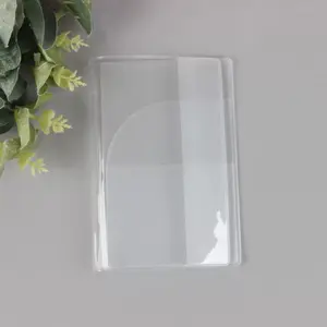 2-pack of durable passport holders with multiple card slots and scratch-resistant document protection covers – transparent.