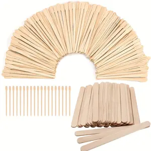 150pcs Wooden Wax Sticks Wax Spatulas Wax Applicator Craft Sticks for Hair Eyebrow Removal