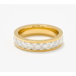 Steel by Diamonique Band Ring