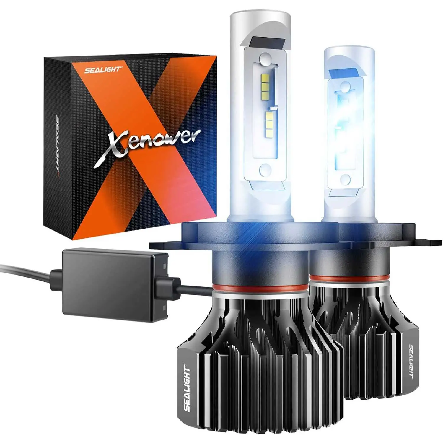 2015 Toyota Tacoma 9003/H4/HB2 100W 6500K White IP67 LED Headlight Bulbs 2PCS SEALIGHT X1